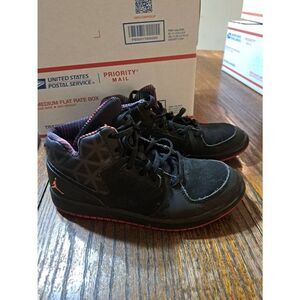 3 Youth Nike 747092-001 Jordan I Flight 3 Premium GG Hi Top Sneakers Pink Soles